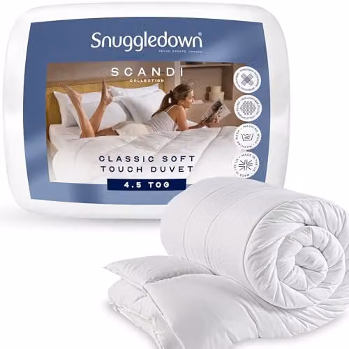 Snuggledown Soft Touch 4.5 Tog Summer Duvet, White, W/D/H: 135 x 200 cm – 1