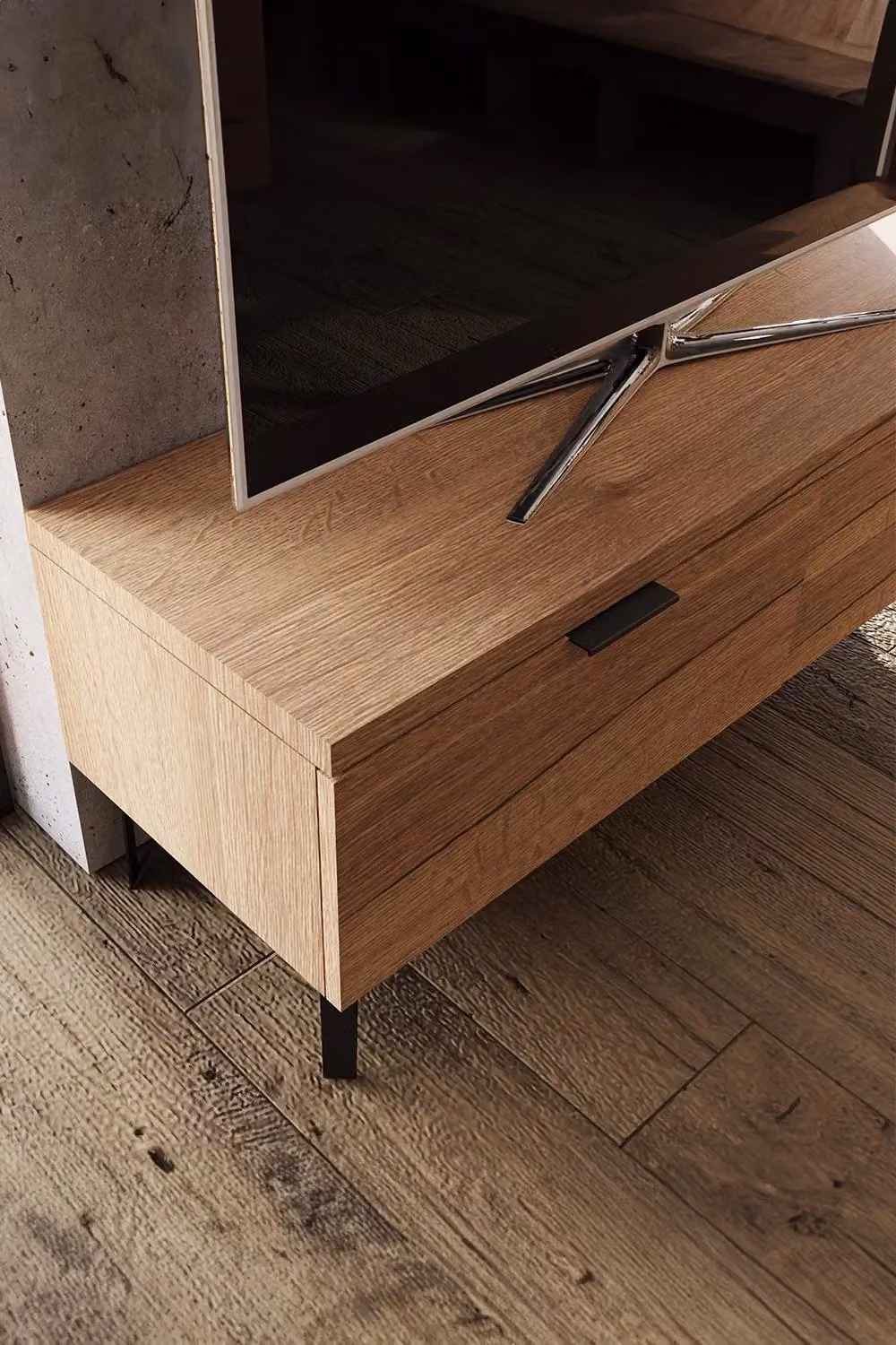 FWStyle Fisso Small TV Unit in Brown Cracked Oak – 2