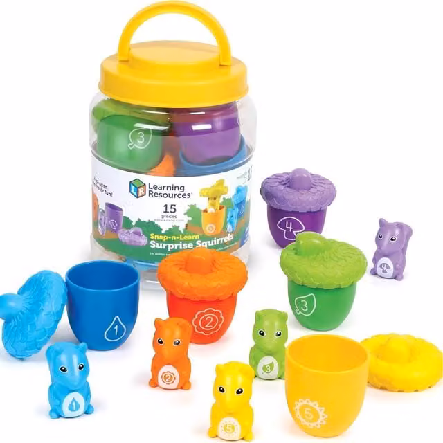 Learning Resources Snap and Learn Counting Matching Sorting Toy in Multicolour