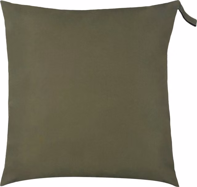 Simple Large Outdoor Floor Cushion Cover in Olive Green Square Polyester Water Repellent Fabric