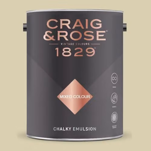 Craig & Rose 1829 Paint Stop Chalky Matt Emulsion in Eau De Nil, 5 l