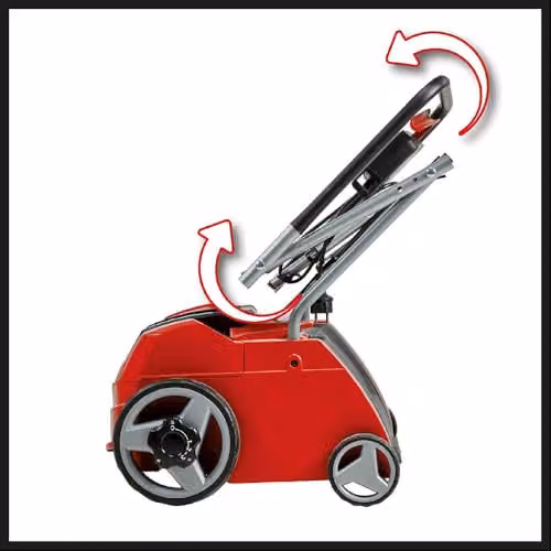 Einhell Electric Lawn Scarifier and Aerator Combination, 1200W, Black and Red with 28L Catch Bag – 5