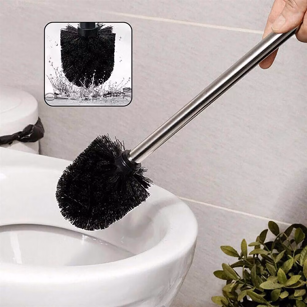 NESTLUNE Stainless Steel Toilet Brush Set in Silver, Pack of 2 – 4