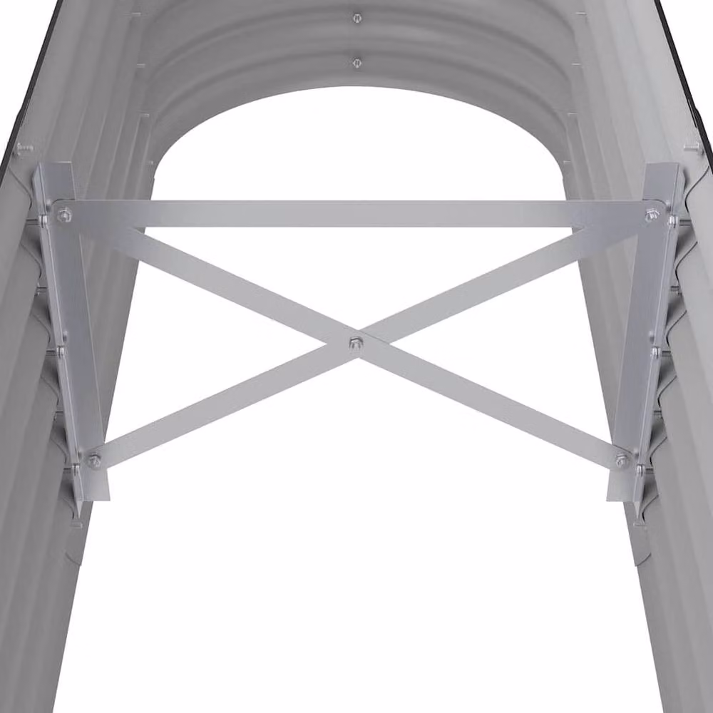 Berkfield Home Garden Powder-coated Steel Raised Bed in Anthracite Grey, W/D/H: 152 x 40 x 36 cm – 5