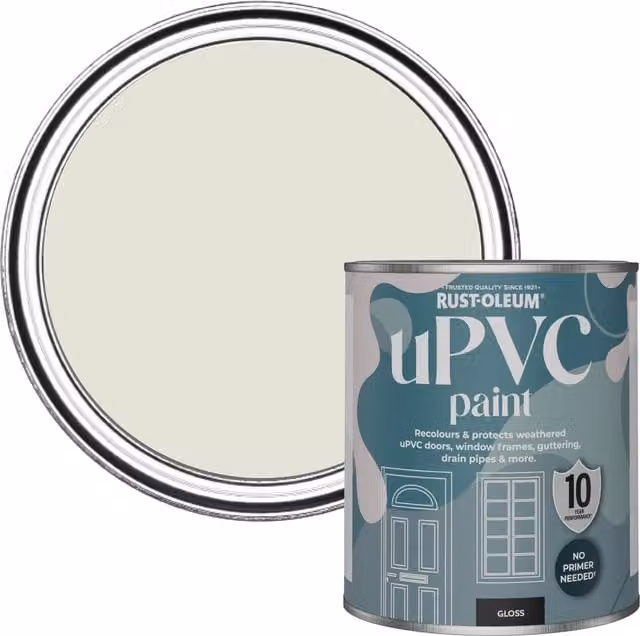 Rust-Oleum UPVC Paint in Gloss Finish, Beige/Yellow, 0.75 l