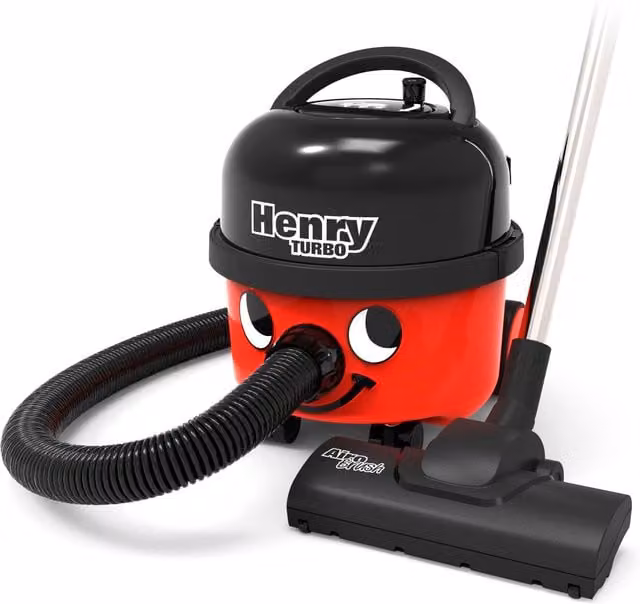 Numatic Henry Turbo Exclusive Bagged Vacuum Cleaner in Red with Turbo Brush for Pet Hair