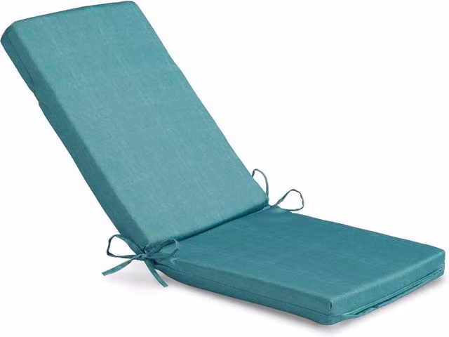 Livinluxury Water Repellent Full Chair Seat and Back Pad with Removable Washable Cover in Green and Turquoise