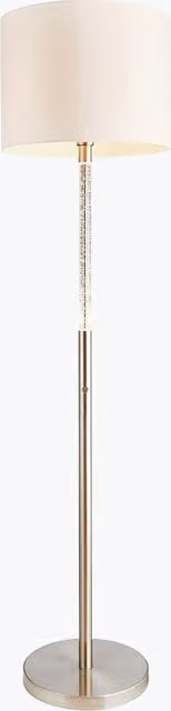 Perch & Parrow Alwin LED Floor Lamp in Gold/Brass and Transparent