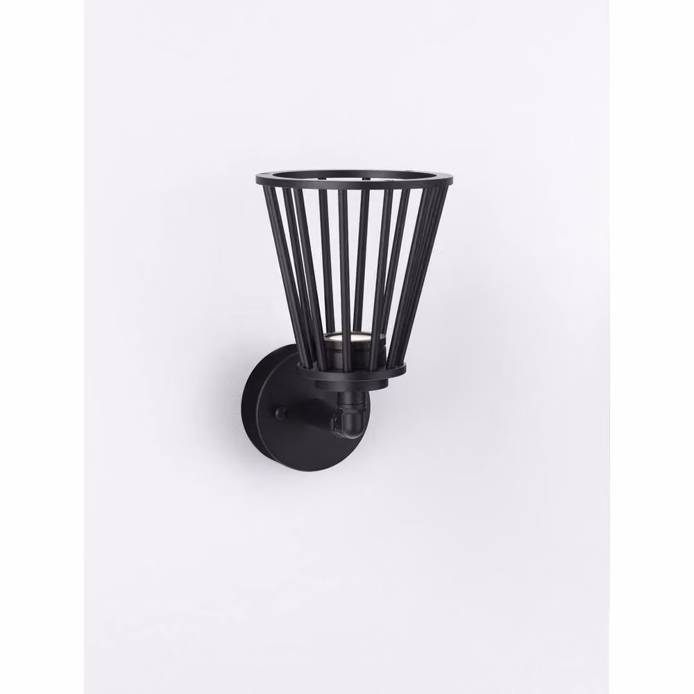 Netlighting Carina Black Aluminium LED Wall Lamp with 3000K Warm White Light, 6W, 279.09 Lm, IP65 Rated – 3