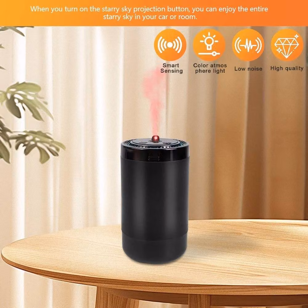 KORVIXA Car Essential Oil Aromatherapy Diffuser with RGB Lighting in Black – 4