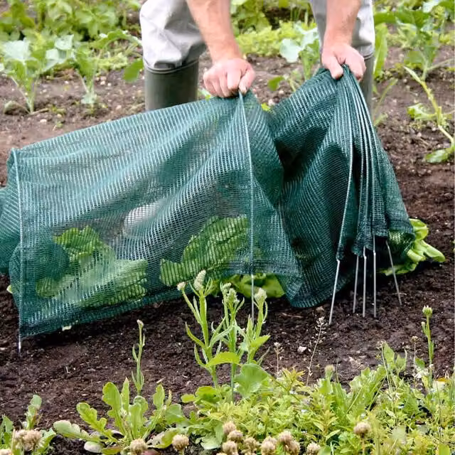 Garden Gear Giant Easy Net Tunnel Polytunnel for Vegetable Gardens, Green