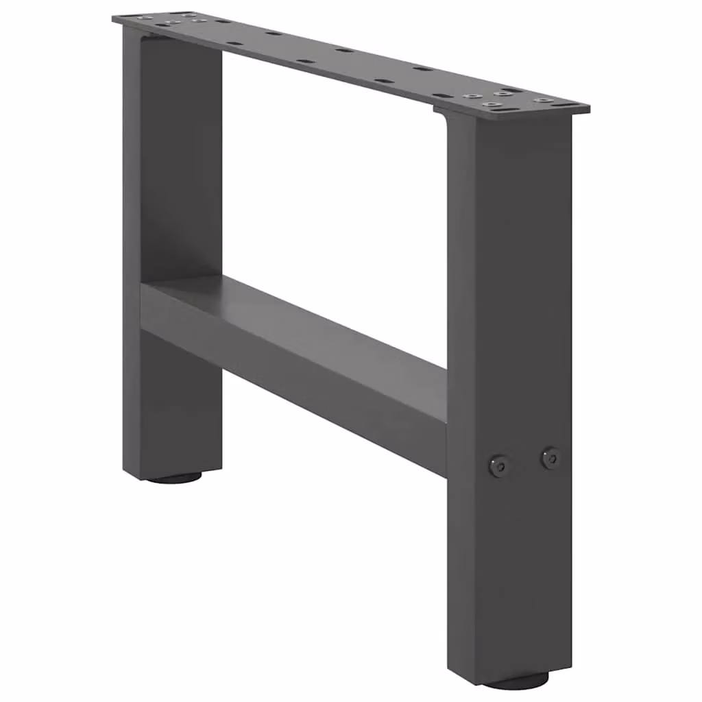 Berkfield Home Steel Coffee Table Legs in Anthracite, 2 Pieces, H: 50 cm, W: 30-31 cm – 2