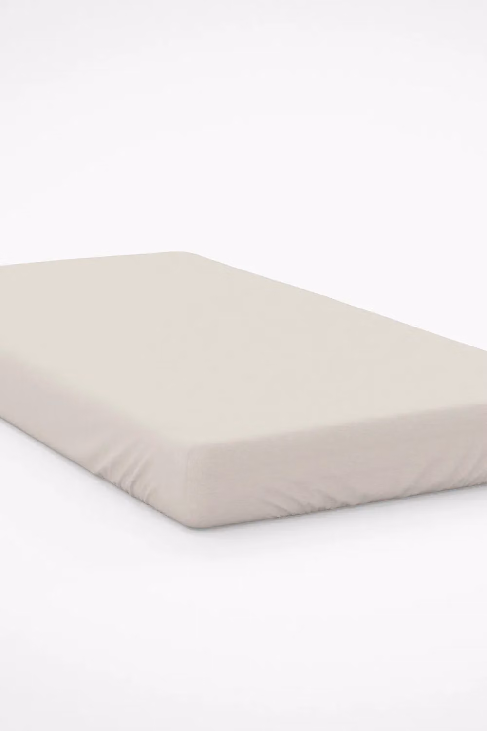 Belledorm Easycare 200 Thread Count Cotton Percale Fitted Sheet, Ivory, Single, W/D/H: 90 x 190 x 38.1 cm – 2