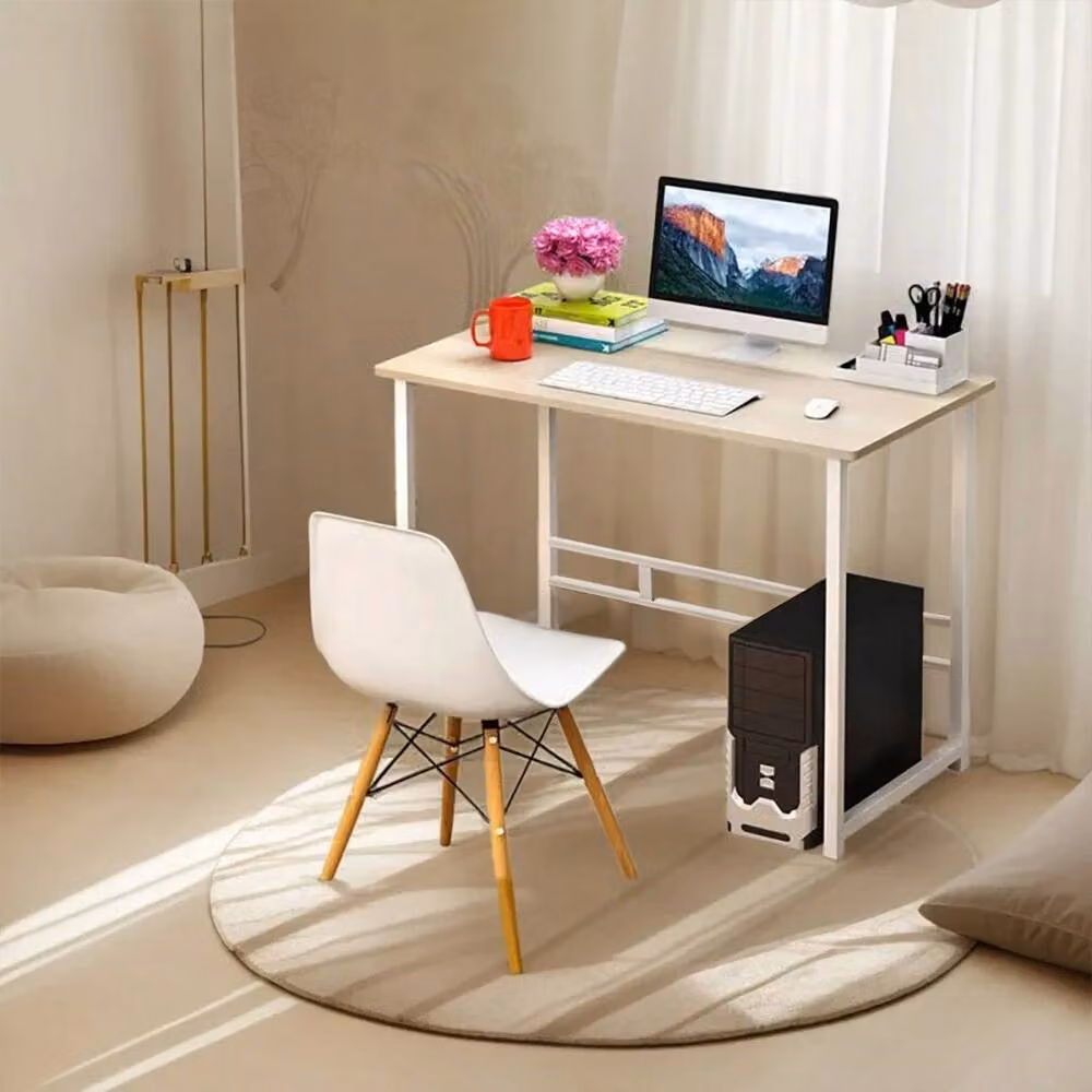Kelvenix Minimalist Computer Desk in Beige – 2