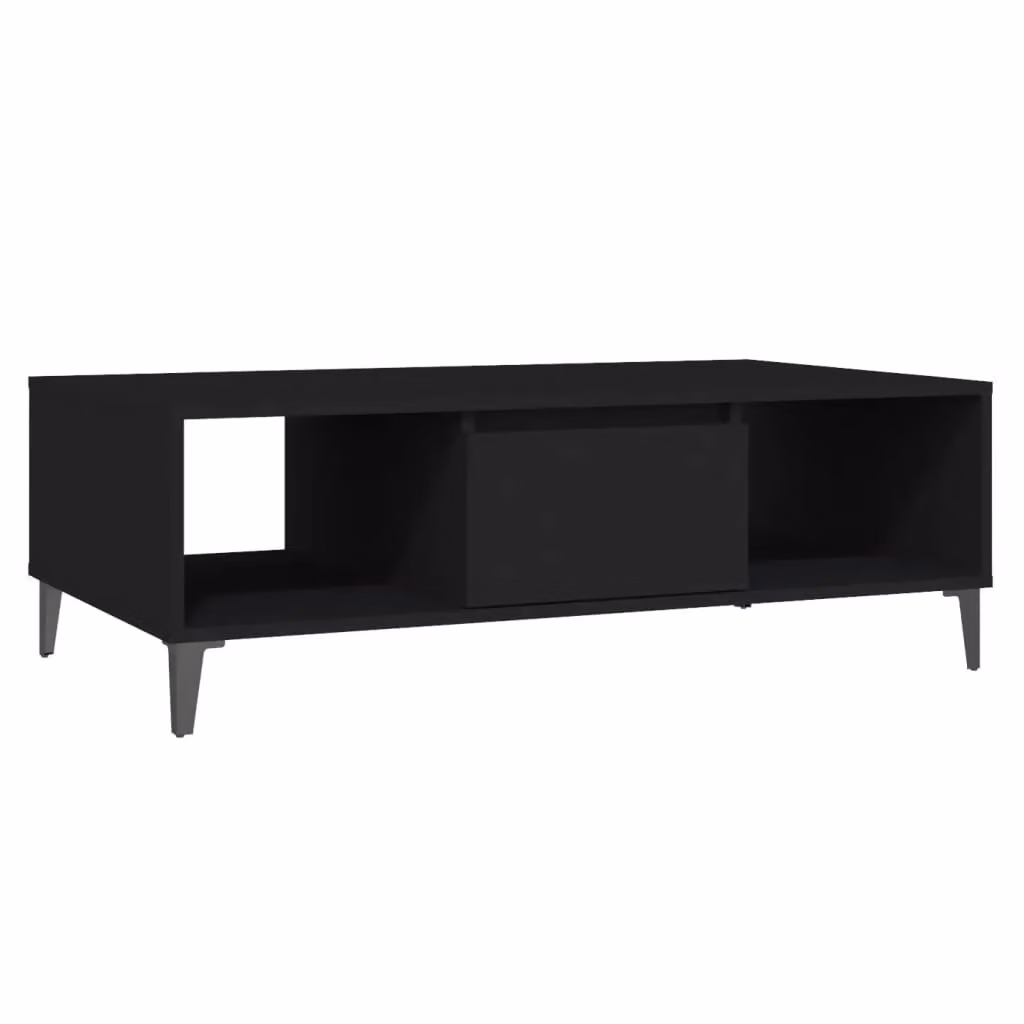 Berkfield Home Black Industrial Coffee Table, W/D/H: 103.5 x 60 x 35 cm – 2