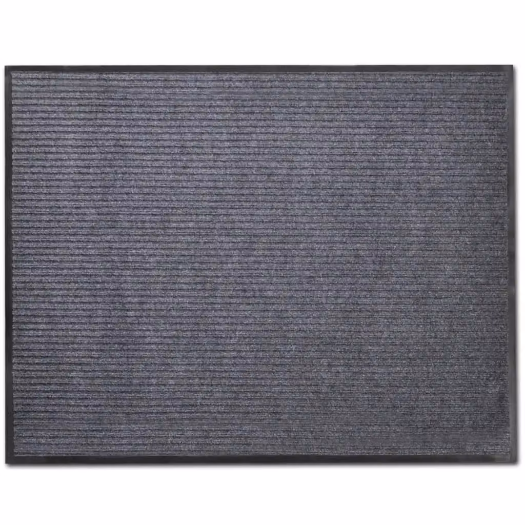 Berkfield Home Non-Slip PVC Door Mats, 2 Pack, Grey, W: 90 cm, D: 60 cm – 3