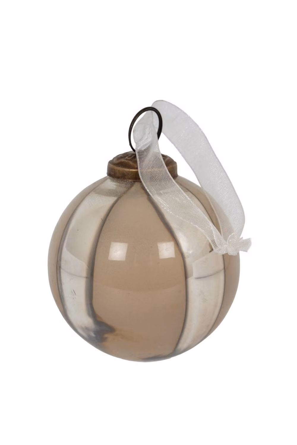 KDMD Silver Ombre Glass and Metal Christmas Bauble Set of 6 – 2