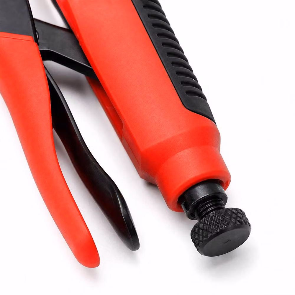 Traderight Red Snap Fastener Kit with Adjustable Press Tool for Leather and Boat Covers – 6