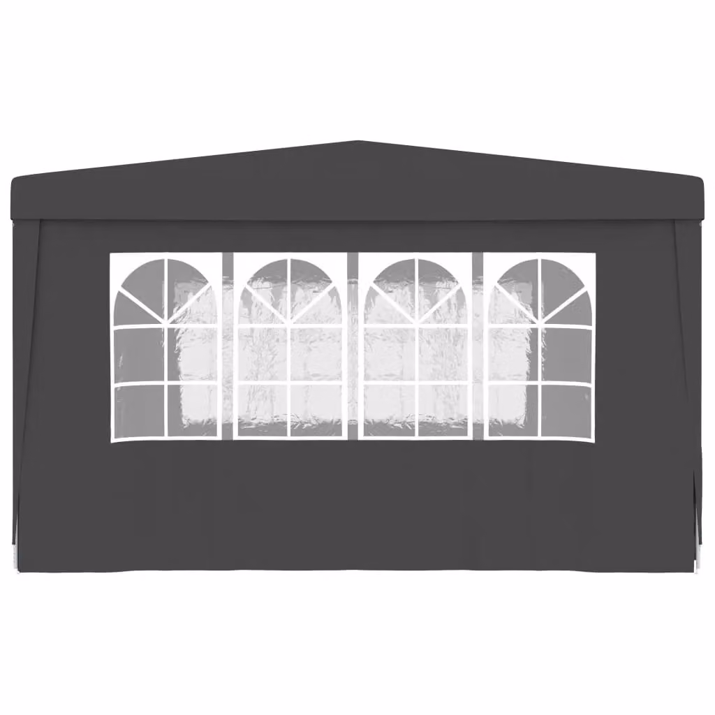 Berkfield Home Professional Party Tent with Side Walls and Windows, Anthracite and Black, 4 x 4 m – 2