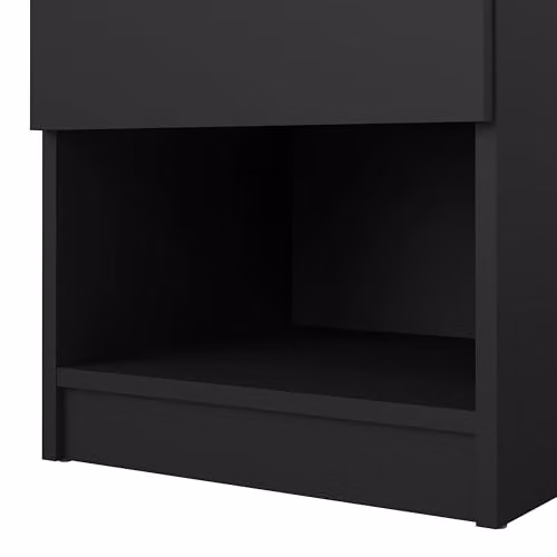 Furniture To Go Naia Bedside Cabinet with 1 Drawer and 1 Shelf in Black Matt – 5