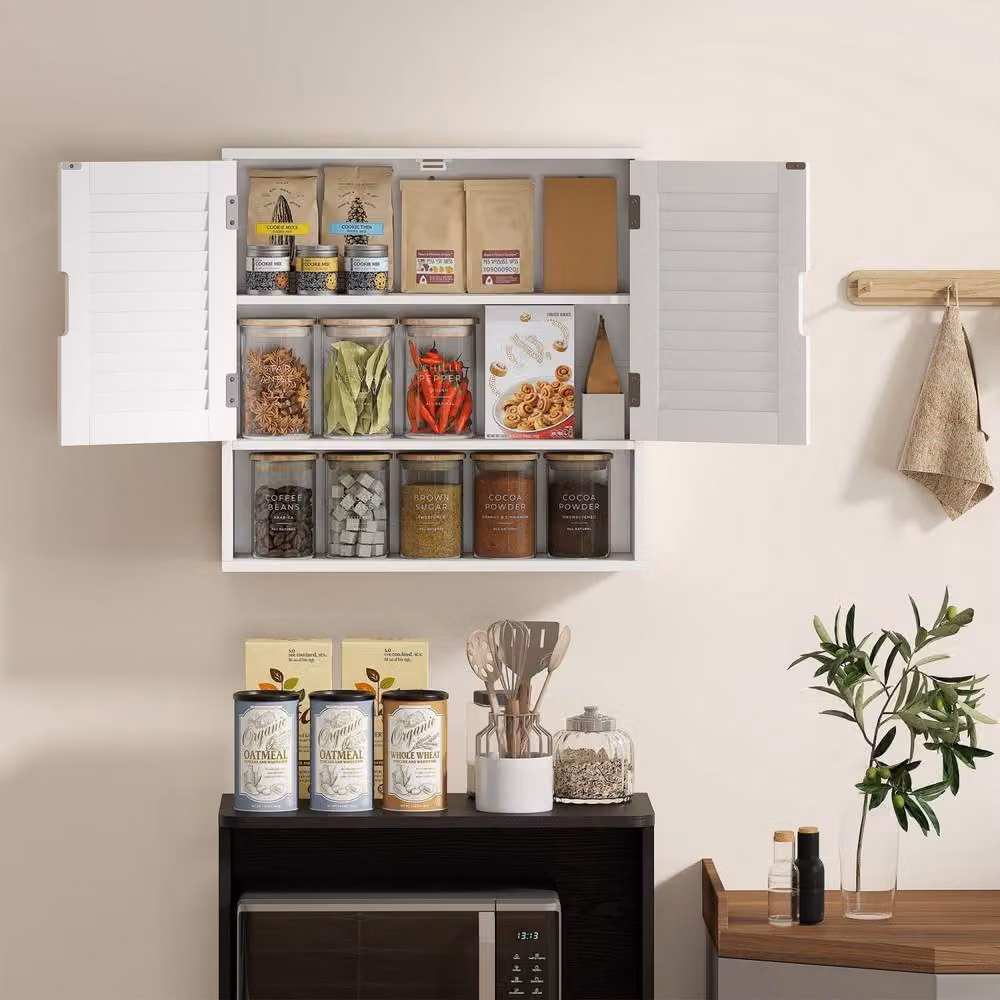 Wyld Haus Conono Wall Mounted Bathroom Cabinet, White, W/D/H: 60 x 20 x 60 cm – 4