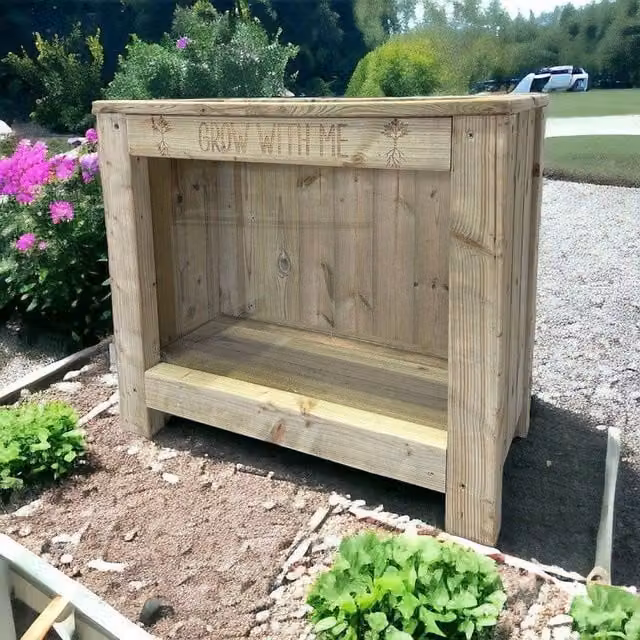 Buttercup Farm Grow with Me Educational Garden Planter in Brown, W: 62 cm, D: 70 cm, H: 35 cm – 1