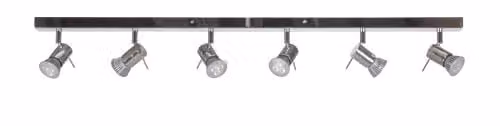 Netlighting Penna 6 LED Spotlight Bar in Chrome and Silver
