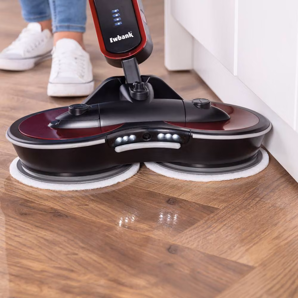 Ewbank FP90 Cordless Rechargeable Floor Polisher and Spin Mop Hard Floor Cleaner in Red – 4