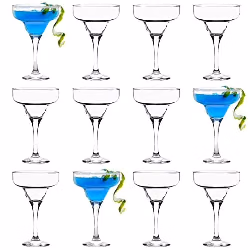 LAV Misket Cocktail Glasses, Transparent, Pack of 12, 300ml – 1