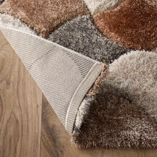 Phoenox Textiles Limited Origins 3D Scallop Rug in Ox Red Terracotta, W: 120 cm, L: 170 cm – 3