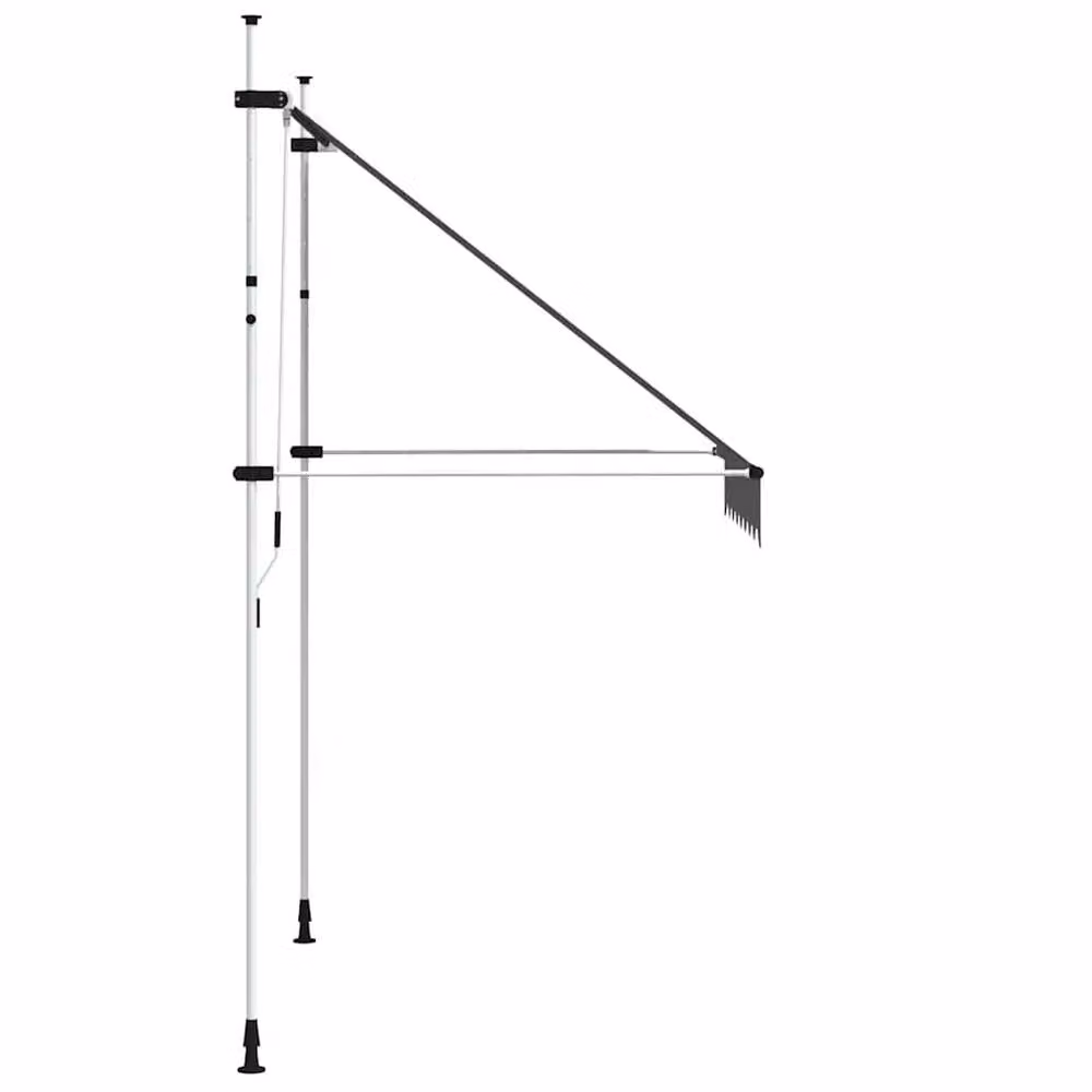 Berkfield Home Manual Retractable Awning in Anthracite, Width: 200 cm – 2