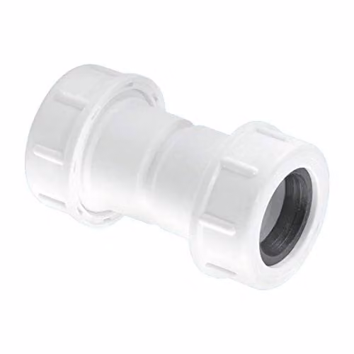 McAlpine Universal Overflow Pipe Connector 19-23mm 3/4 inch, White