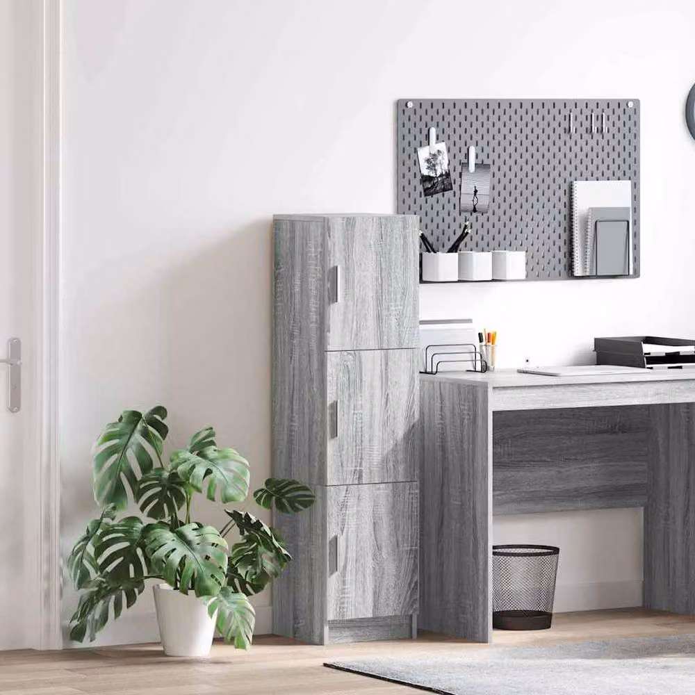 Berkfield Home Grey Sonoma Modern Sideboard in Engineered Wood – 2