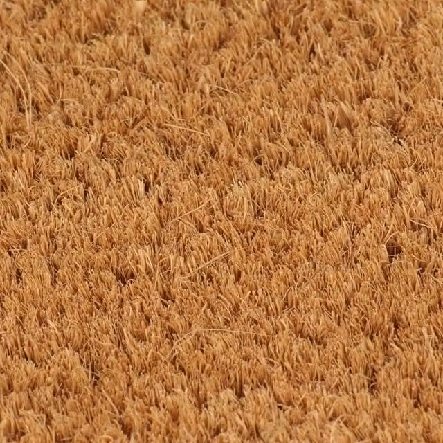 Berkfield Home Durable Weatherproof Coir and PVC Door Mat, Brown, W: 60 cm, D: 90 cm