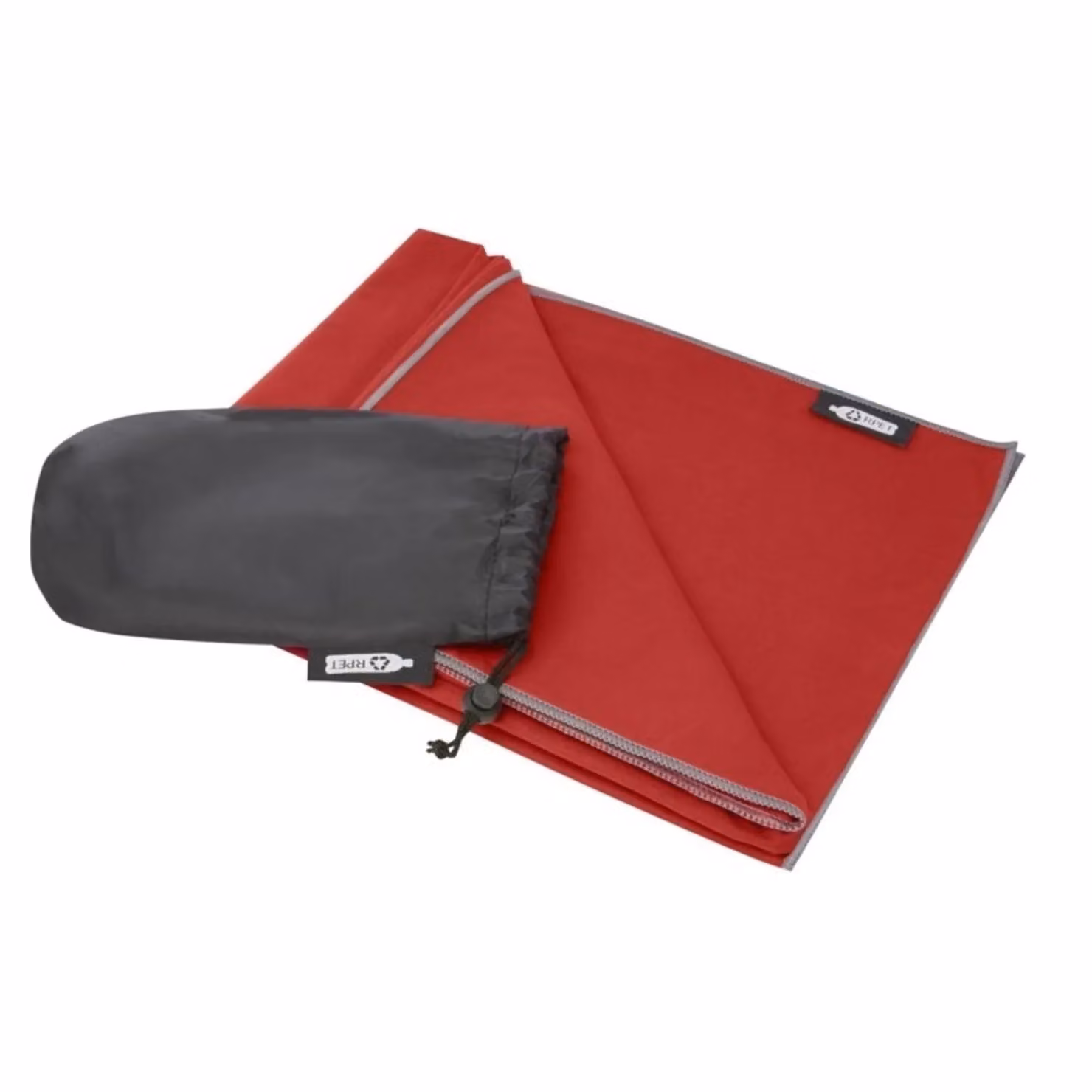 Bullet Pieter RPET Quick-Drying Fluffy Towel in Red, W/D/H: 130 x 80 x 200 cm – 2
