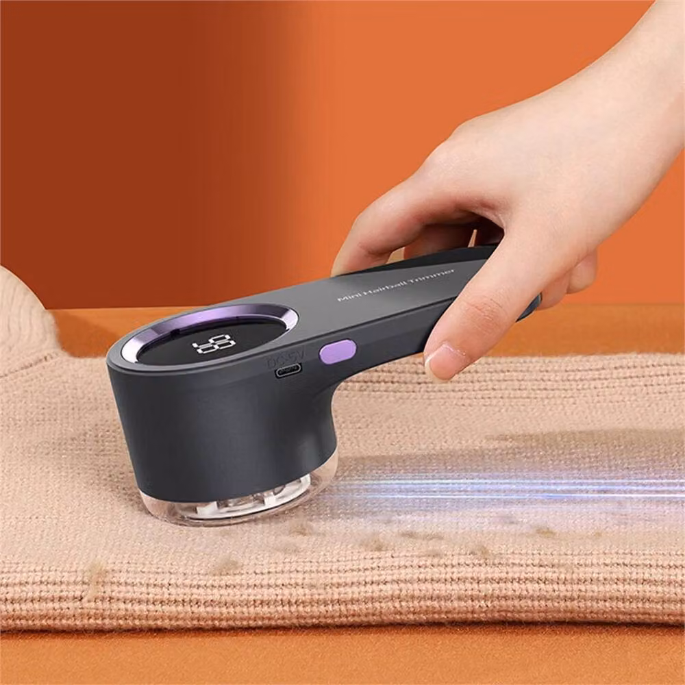VOGREX USB Rechargeable Electric Fabric Shaver and Lint Remover in Black – 3