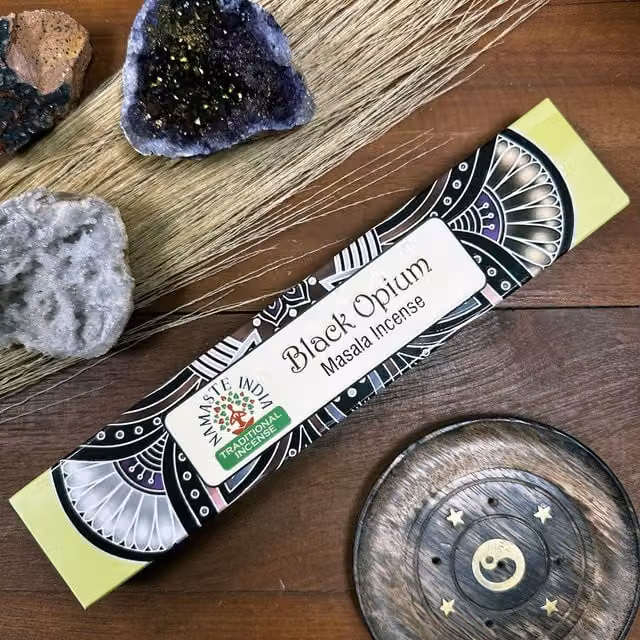 Namaste Mandala Masala Incense Sticks Opium in Black and Multicolour
