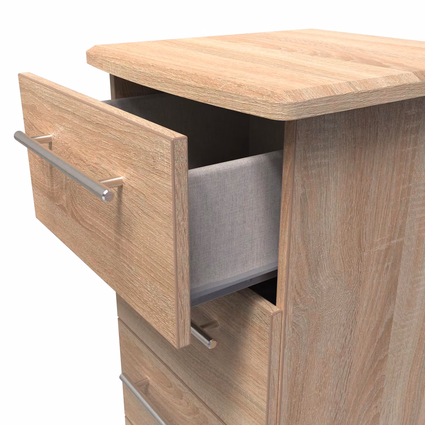 2 U Carlton 4 Drawer Tallboy in Light Oak – 3