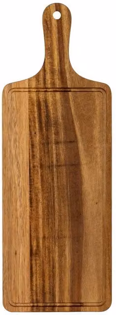 Lemon Pavilion Furniture and Decor Large Rectangular Acacia Wood Serving Board, Brown, W: 50 cm, L: 30 cm, H: 1 cm