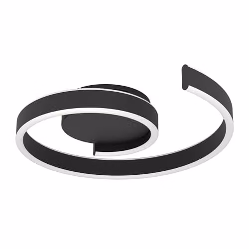 Eglo Connect.z Andabaia-Z Smart LED Ceiling Light, Black, W/D/H: 39.0 x 39.0 x 7.5 cm – 1