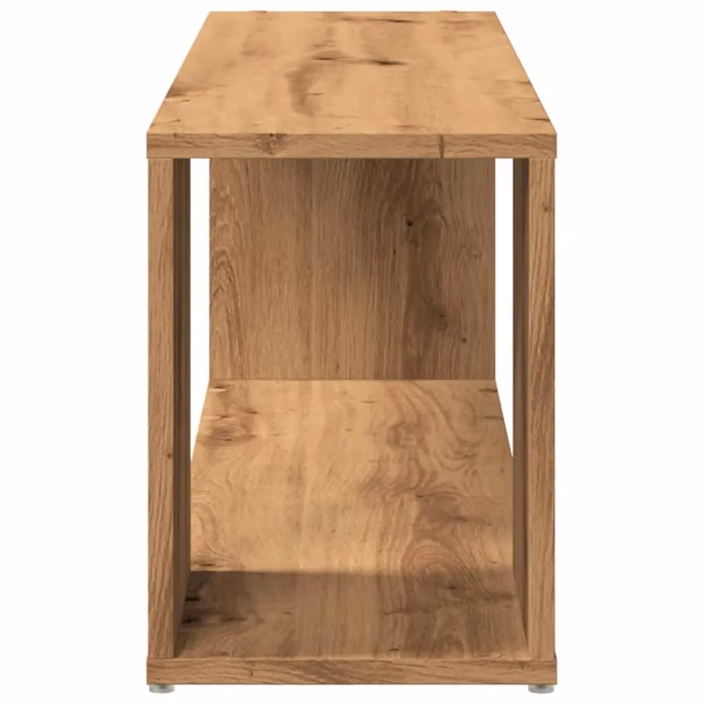 Berkfield Home Artisan Oak TV Cabinet in Brown, W/D/H: 100 x 24 x 32 cm – 4
