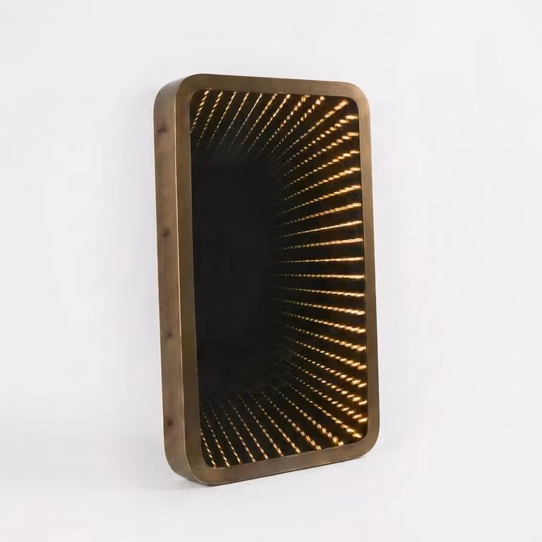 Araco Lumière Radiant Alba Stainless Steel LED Bathroom Mirror Light in Silver or Gold/Brass