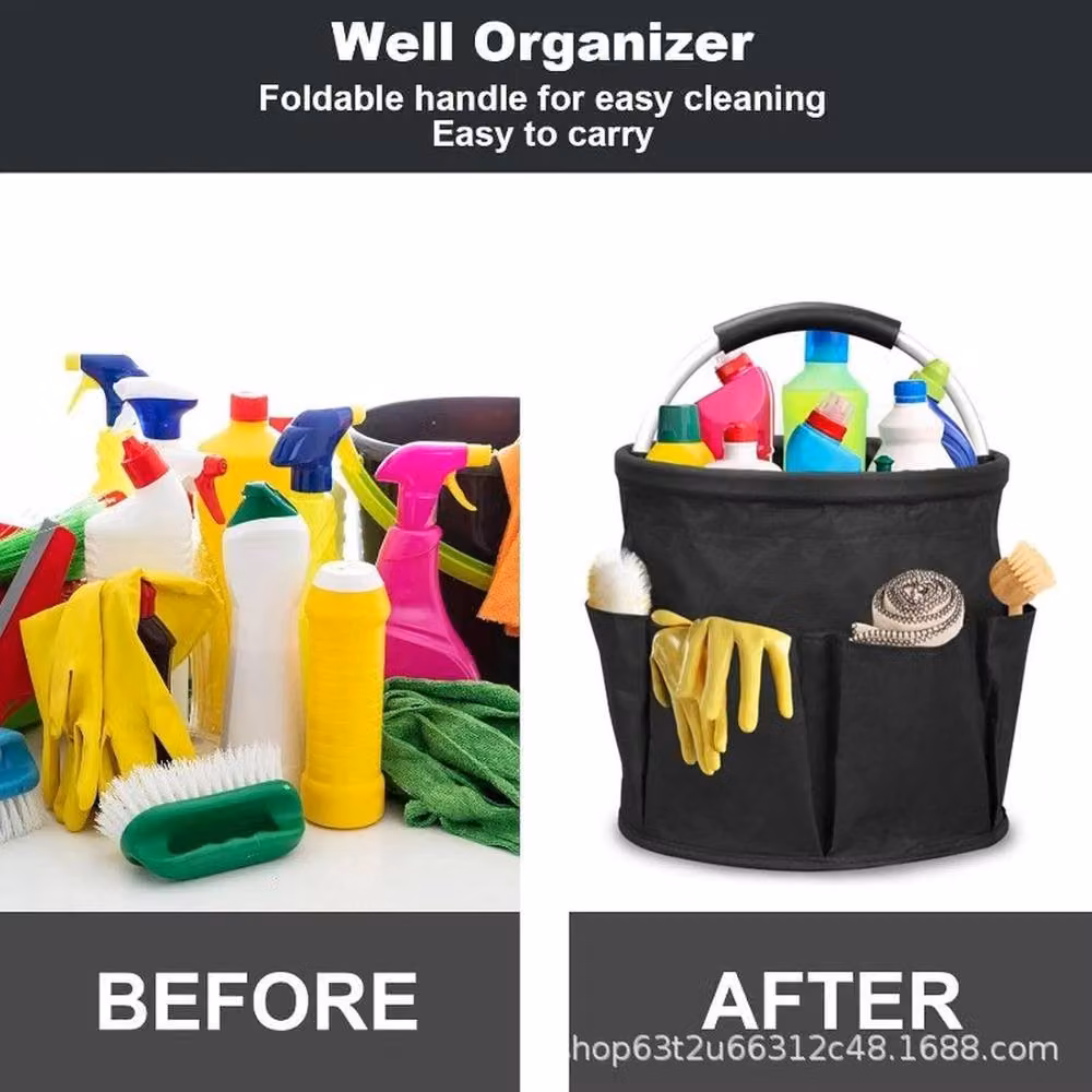 FLAVORA 17L Multifunctional Cleaning Caddy and Garden Tools Bag in Black – 6