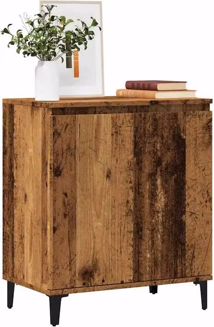 Berkfield Home Rustic Old Wood Sideboard in Brown, W/D/H: 60 x 35 x 70 cm
