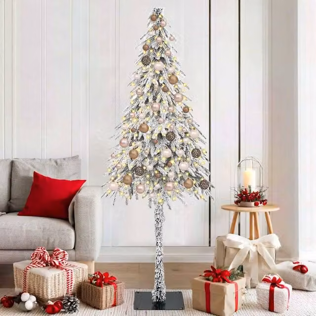 Berkfield Home White Christmas Tree with 300 LEDs, Height: 180 cm – 1