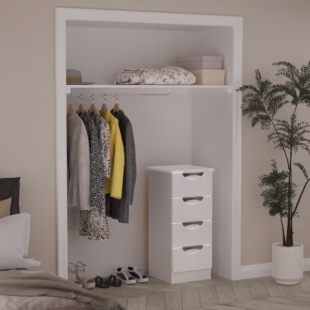 Ready Assembled 2 U Holborn 4 Drawer Tallboy in White