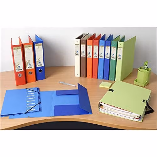 Exacompta Prem'Touch Forever A4 Lever Arch File, Chocolate Brown, 80 mm Spine – 3