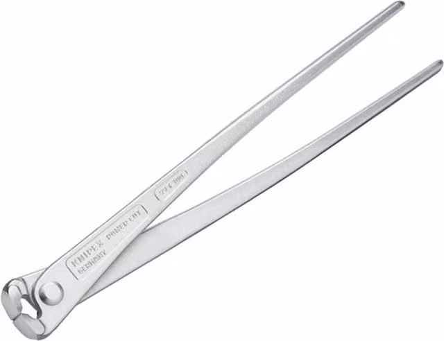 Knipex 99 14 Series High Leverage Concreter's Nippers Side Cutter in Silver and Multicolour Hardened Steel