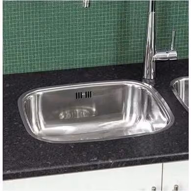Reginox Silver Stainless Steel Single Bowl Undermount Kitchen Sink – 2