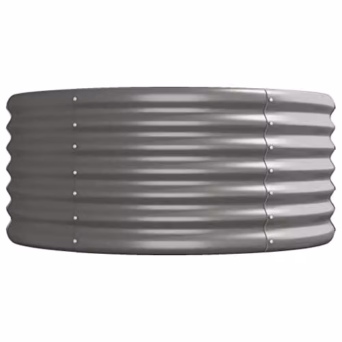 vidaXL Steel Raised Garden Bed in Grey for Vegetables, Herbs and Flowers, W/D/H: 181.5 x 80 x 36 cm – 4